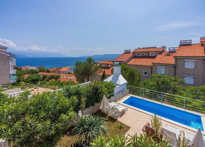 Ferienhaus Bezaubernde Nur 500 Meter Zum Mit Meerblick, Privatpool, Grill, Waschmaschine *